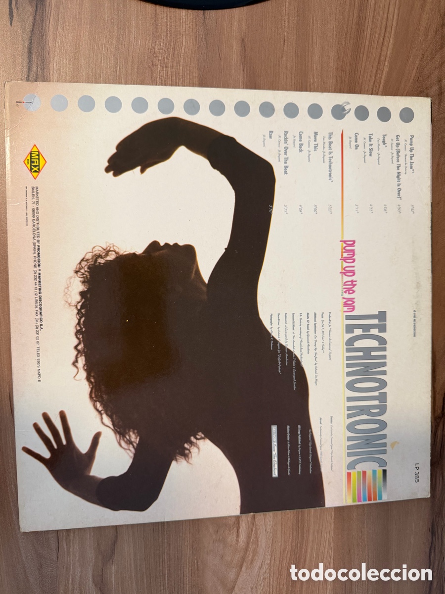 Discos de vinilo: TECHNOTRONIC (LP) PUMP UP THE JAM A&Ntilde;O &ndash; 1989 - Foto 3