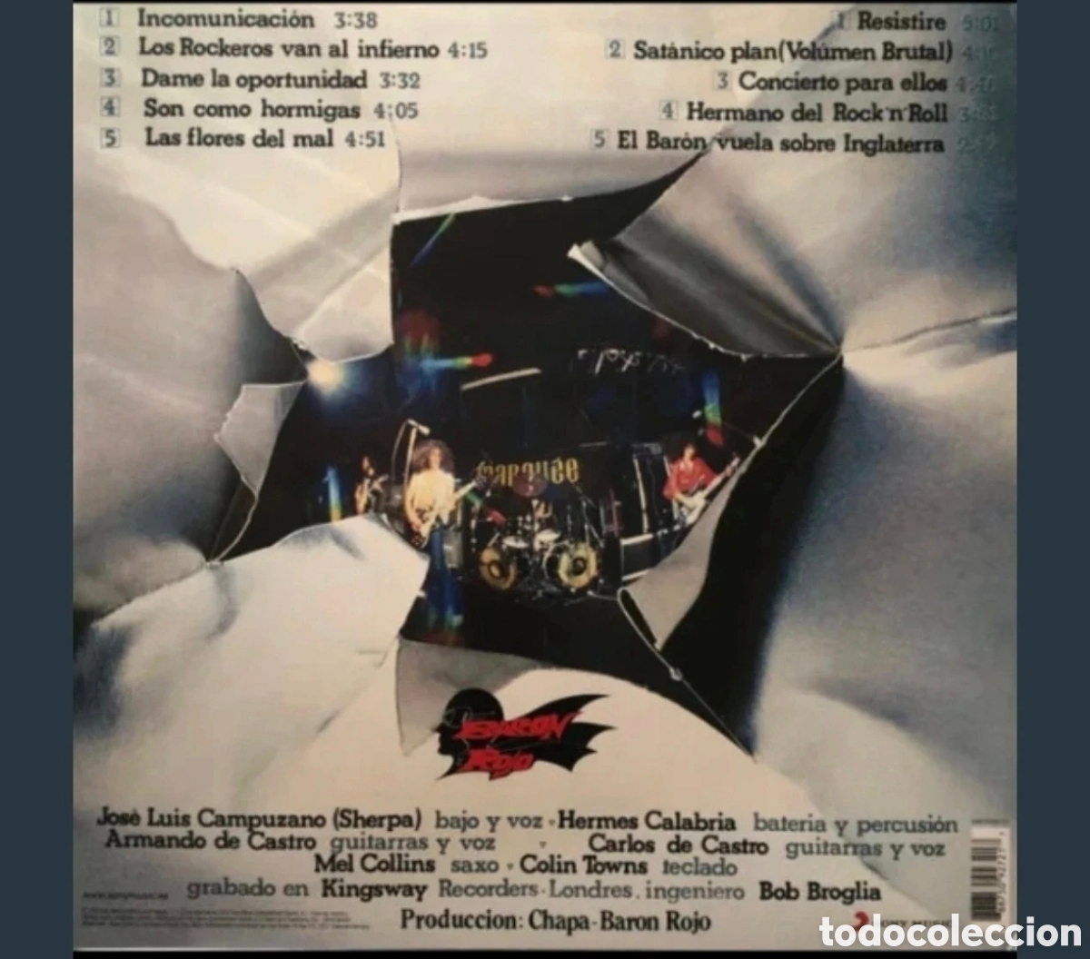 Discos de vinilo: Baron Rojo: Volumen Brutal Lp 2015 - Foto 2