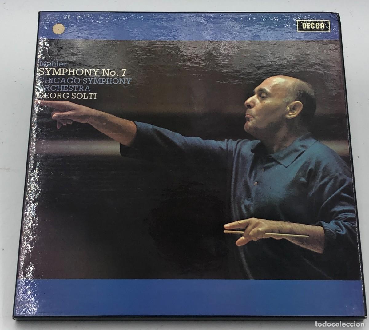 Discos de vinilo: MAHLER SINFON&Iacute;A N&ordm; 7 &ndash; GEORG SOLTI / CHICAGO SYMPHONY &ndash; 2 LP DECCA UK 1971 SET 518-519