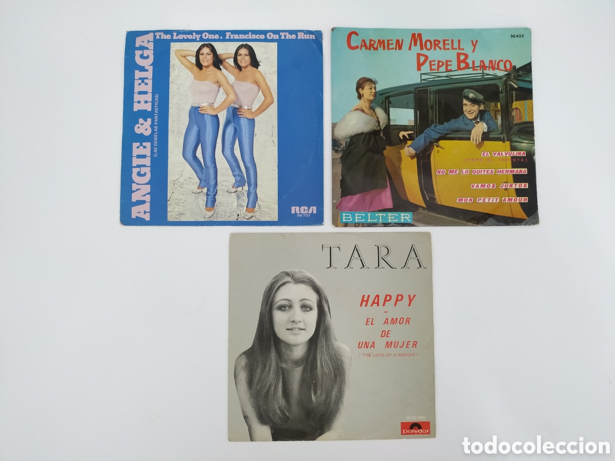 Discos de vinilo: ANGIE & HELGA (Gemelas fantasticas) - The Lovely One/Francisco On The Run (RCA Single 1980) ESPA&Ntilde;A