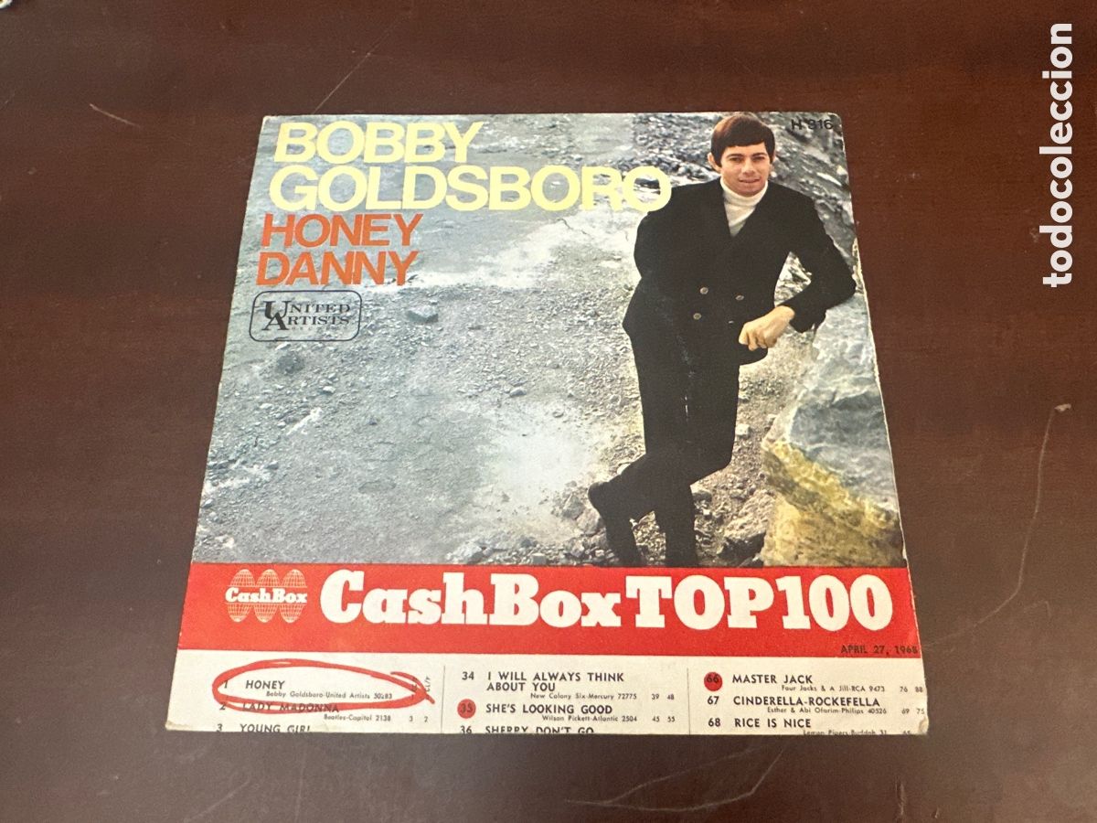 Discos de vinilo: BOBBY GOLDSBORO - HONEY - SINGLE DE VINILO - Foto 1