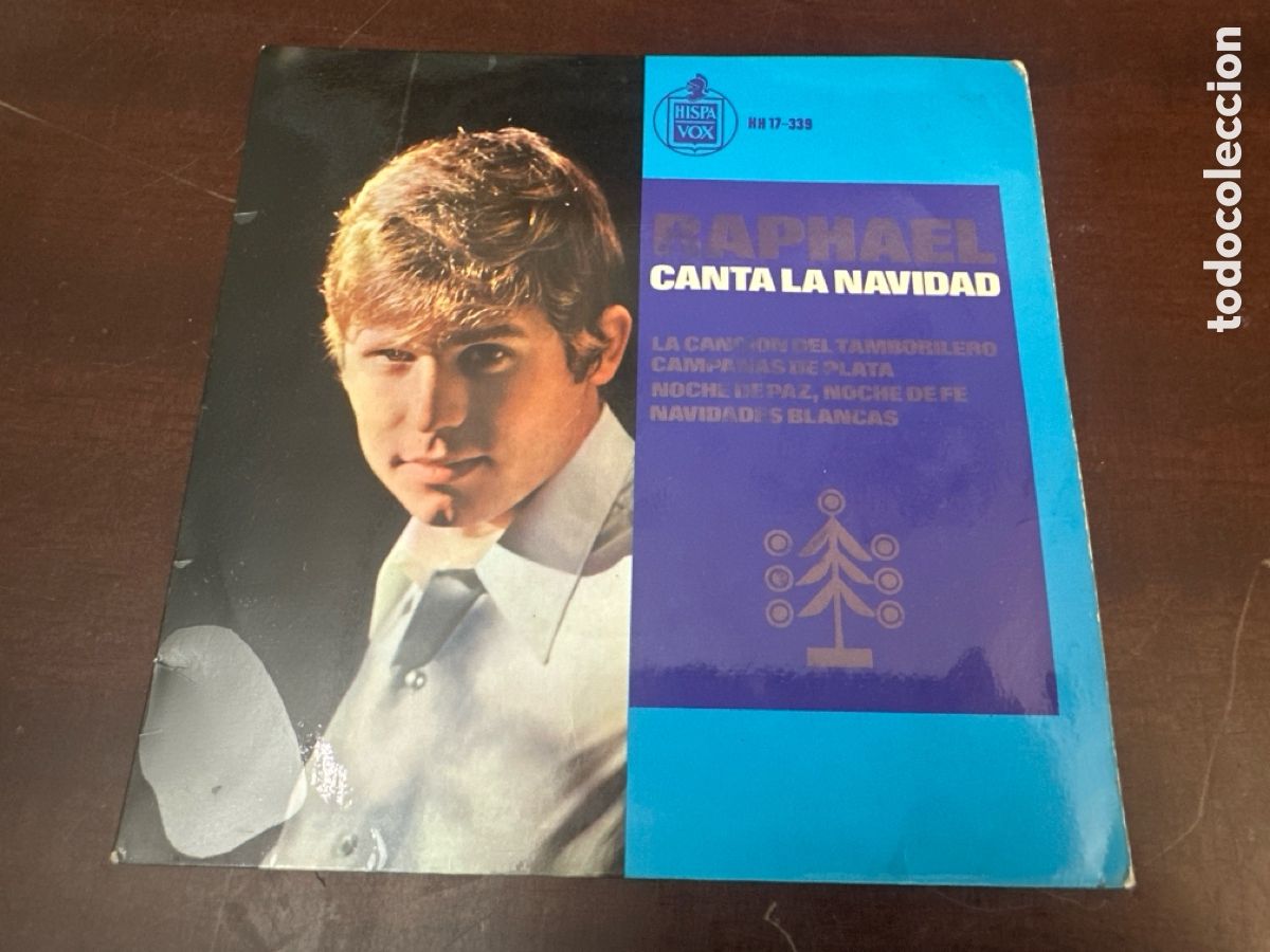 Discos de vinilo: RAPHAEL. CANTA LA NAVIDAD. CANCION DEL TAMBORILERO + 3 TEMAS. EP ORIGINAL ESPA&Ntilde;A 1965