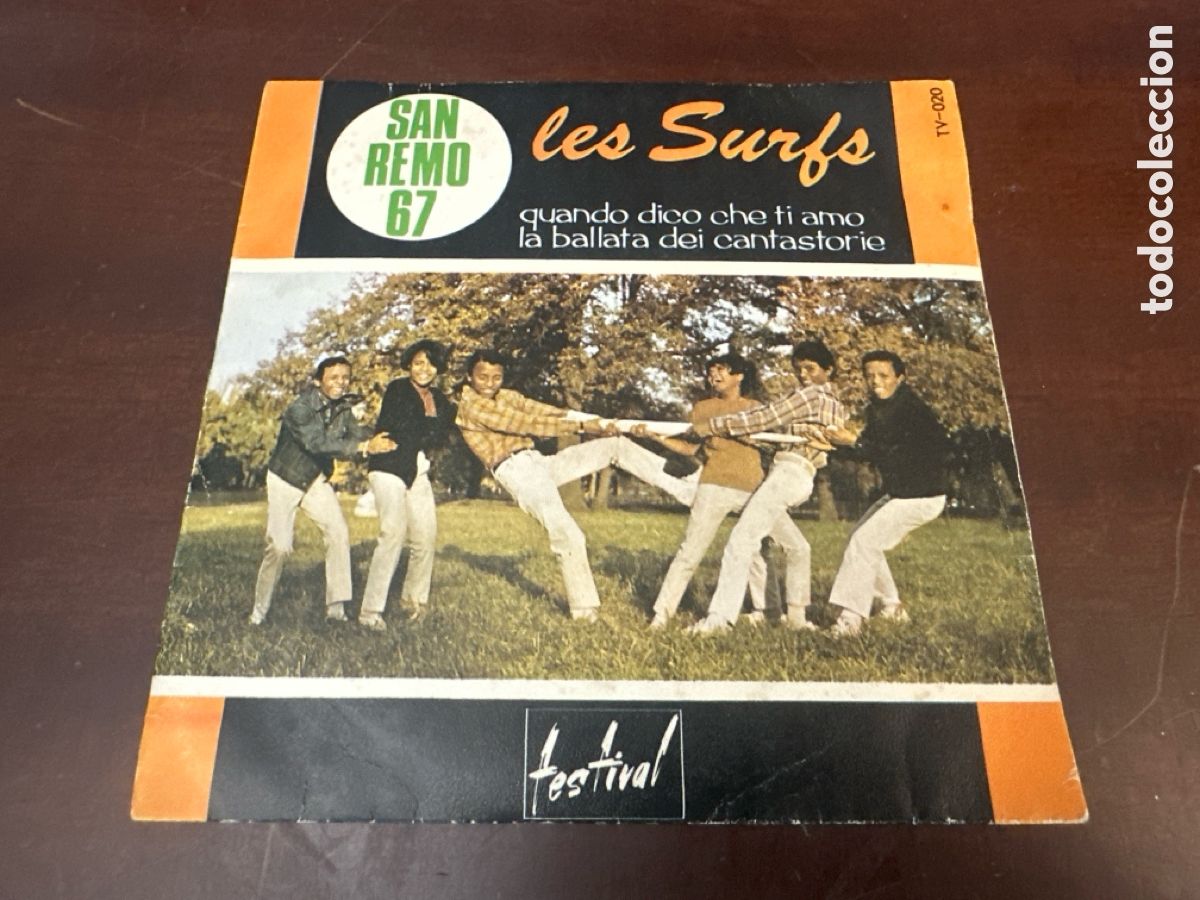 Discos de vinilo: LES SURFS - SAN REMO 67 - QUANDO DICO CHE TI AMO - SINGLE