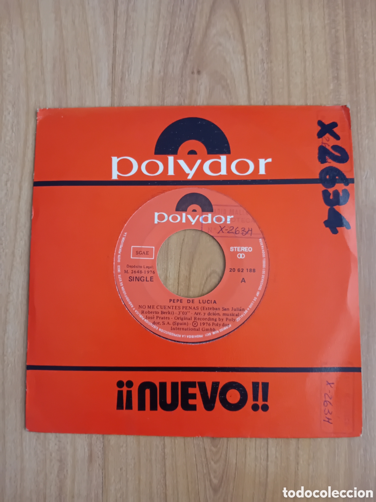 Discos de vinilo: PEPE DE LUCIA. NO ME CUENTES PENAS