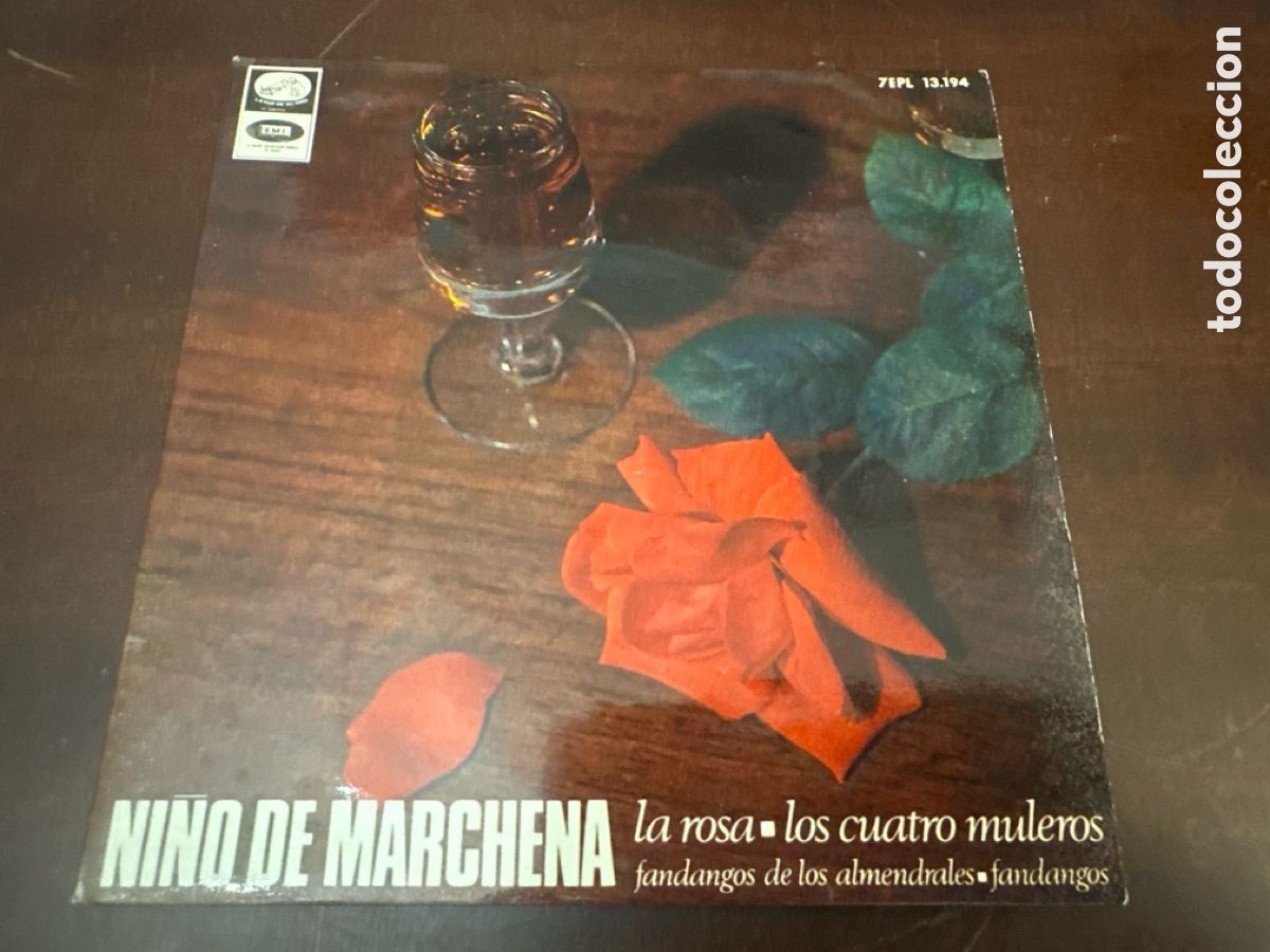 Discos de vinilo: NI&Ntilde;O DE MARCHENA - LA ROSA, LOS CUATRO MULEROS, FANDANGOS.../ EP EMI