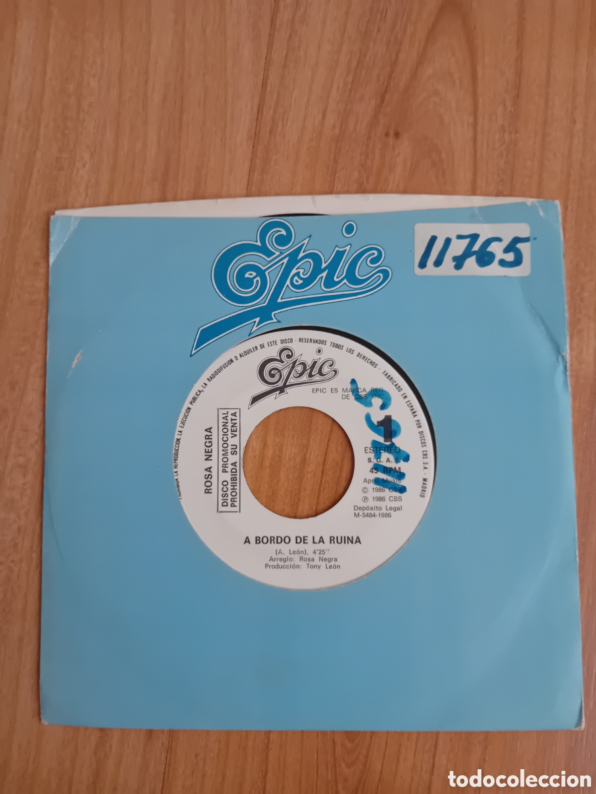 Discos de vinilo: ROSA NEGRA. A BORDO DE LA RUINA