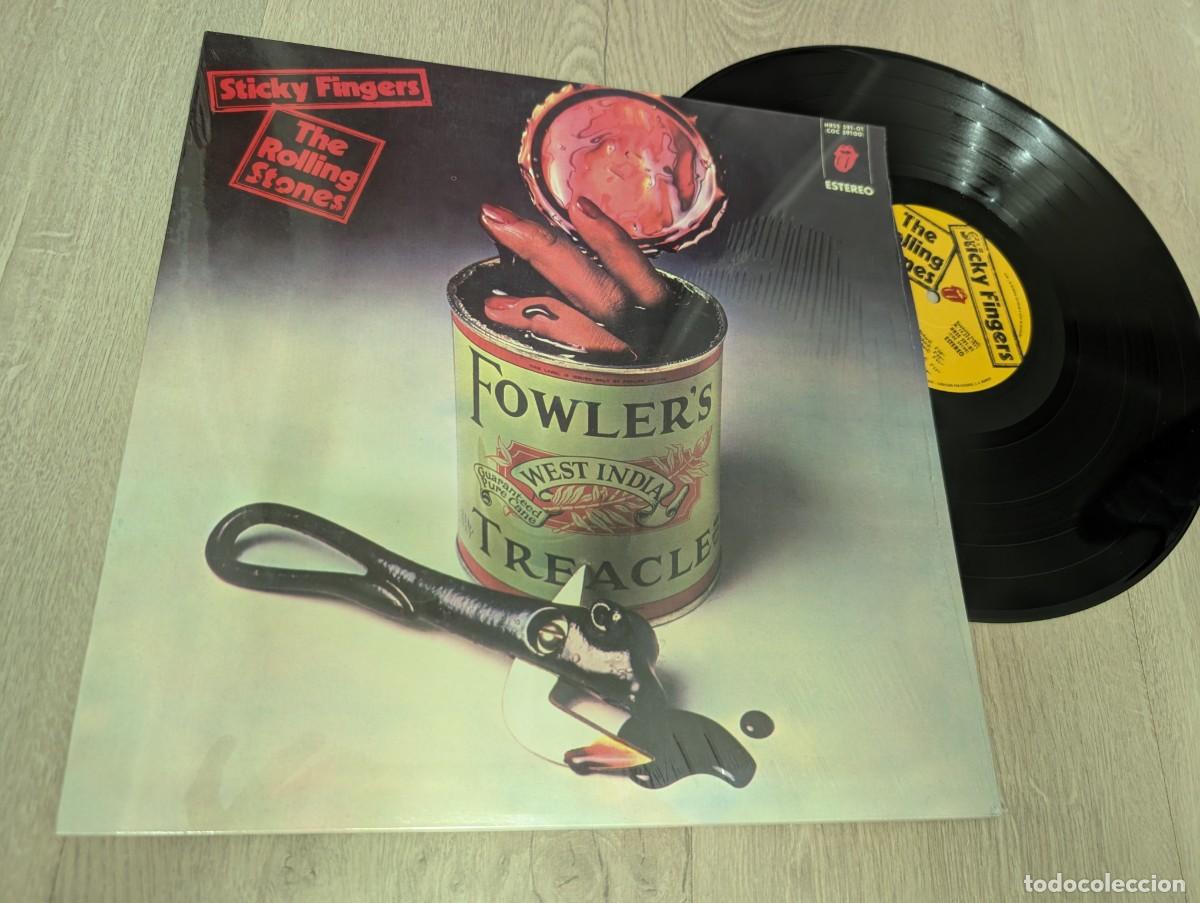 Discos de vinilo: THE ROLLING STONES - STICKY FINGERS (dedos pegajosos )..LP 1971 ED. ESPA&Ntilde;OL - GERMANY - REEDICION