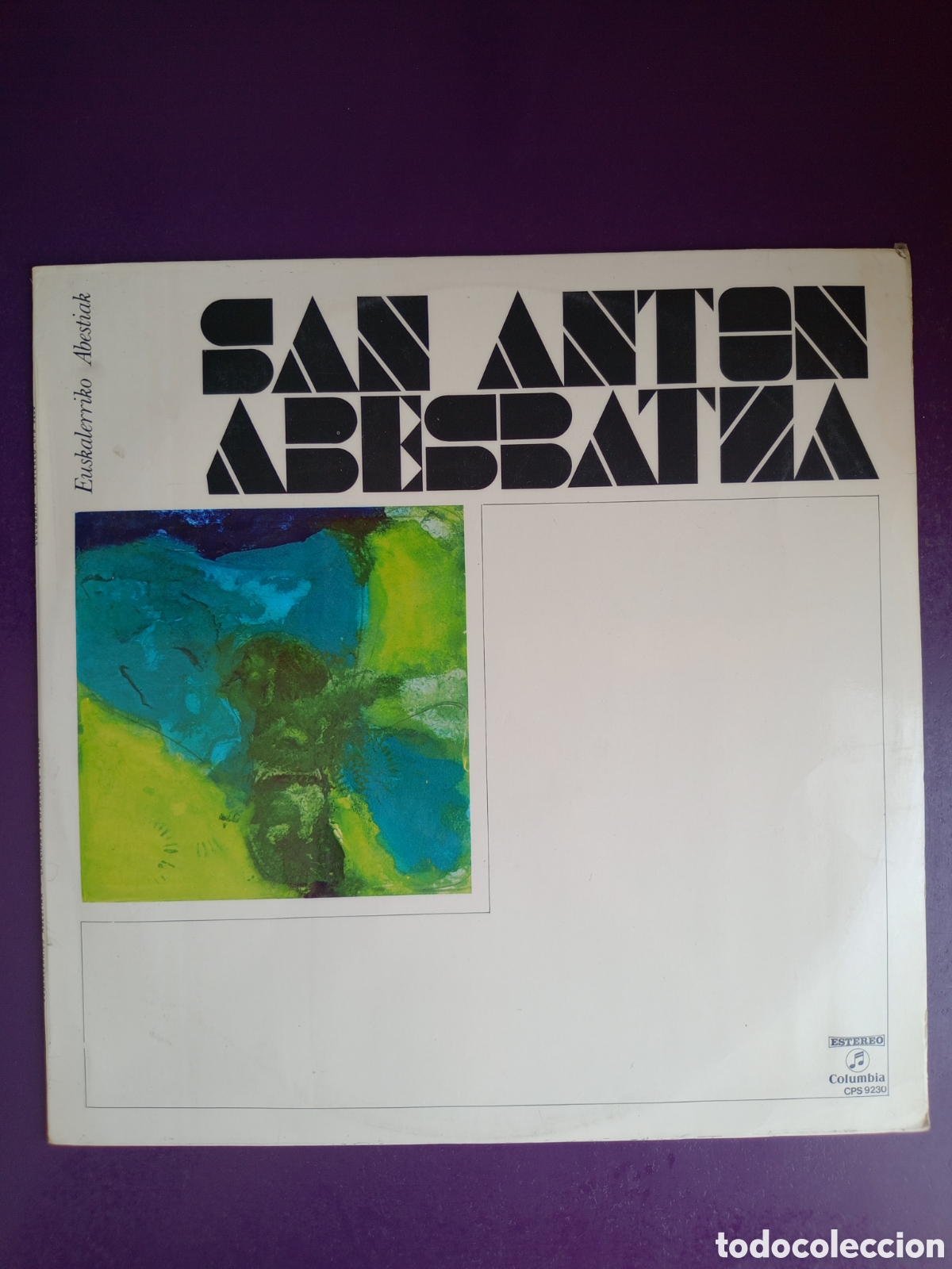 Discos de vinilo: San Anton Abesbatza &lrm;&ndash; Euskalerriko Abestiak - LP COLUMBIA 1972 - FOLK VASCO EUSKERA NAVIDAD ORFEON