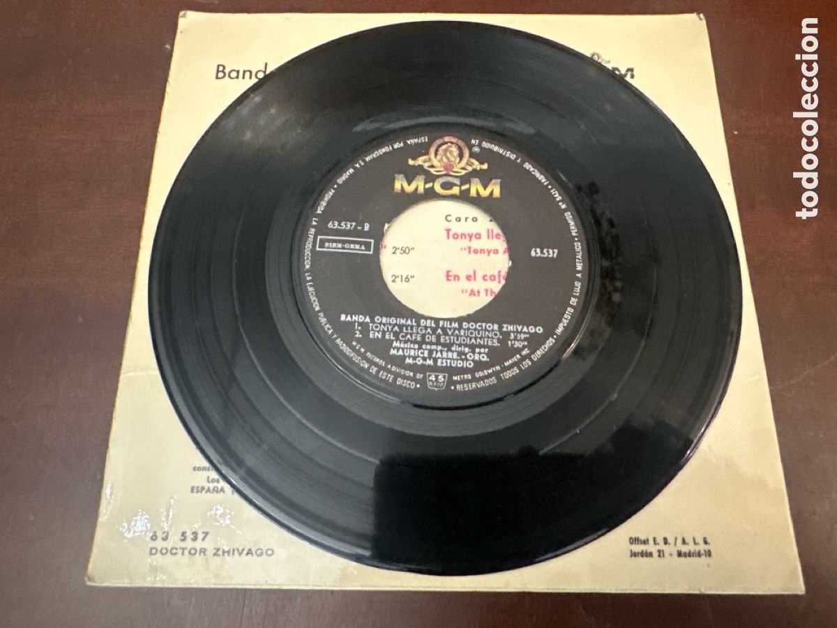 Discos de vinilo: TEMAS DE LARA - DOCTOR ZHIVAGO - Foto 4