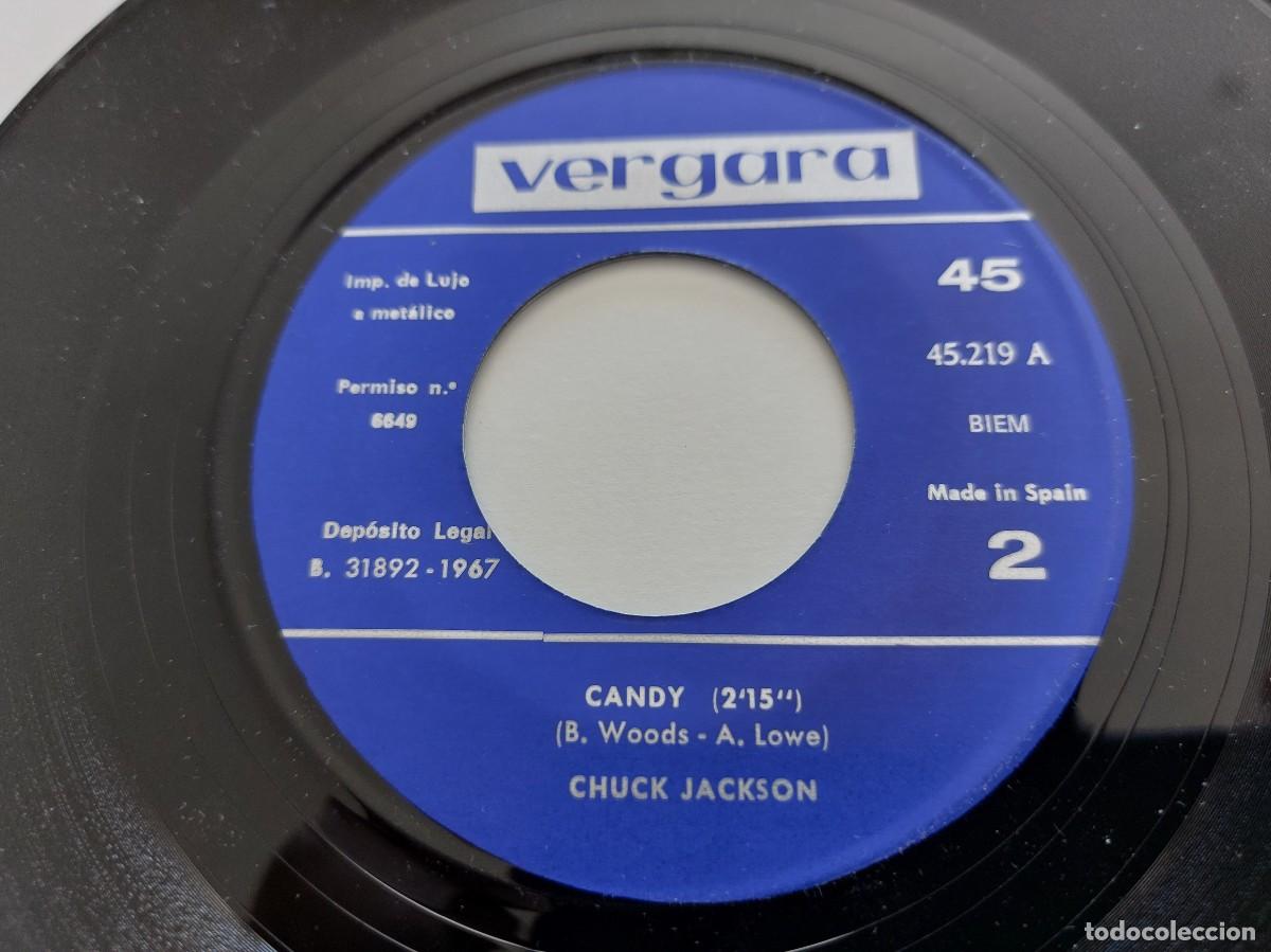 Discos de vinilo: CHUCK JACKSON - 45 Spain - MINT * SHAME ON ME / CANDY - Foto 4