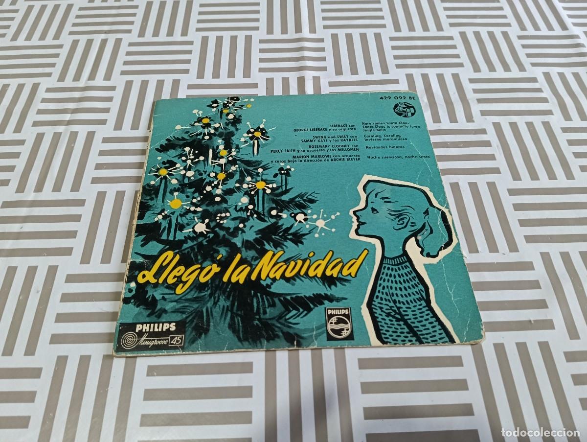 Discos de vinilo: EP 7'' Lleg&oacute; la Navidad - Philips Minigroove 45 (1955/1959) - Liberace, Rosemary Clooney, Sammy Kaye