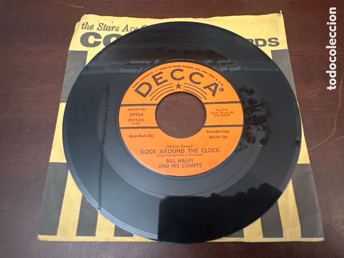 Discos de vinilo: BILL HALLEY AND HIS COMETS - Rock Around The Clock +1 - SINGLE USA DECCA