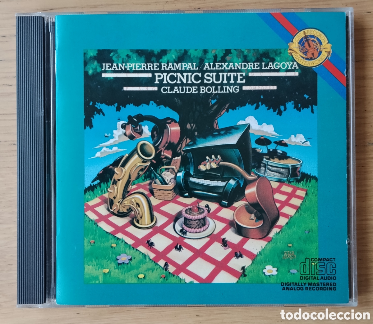 Discos de vinilo: JEAN-PIERRE RAMPAL - ALEXANDRE LAGOYA - CLAUDE BOLLING: &rdquo; PICNIC SUITE&rdquo; CD 1980 - JAZZ