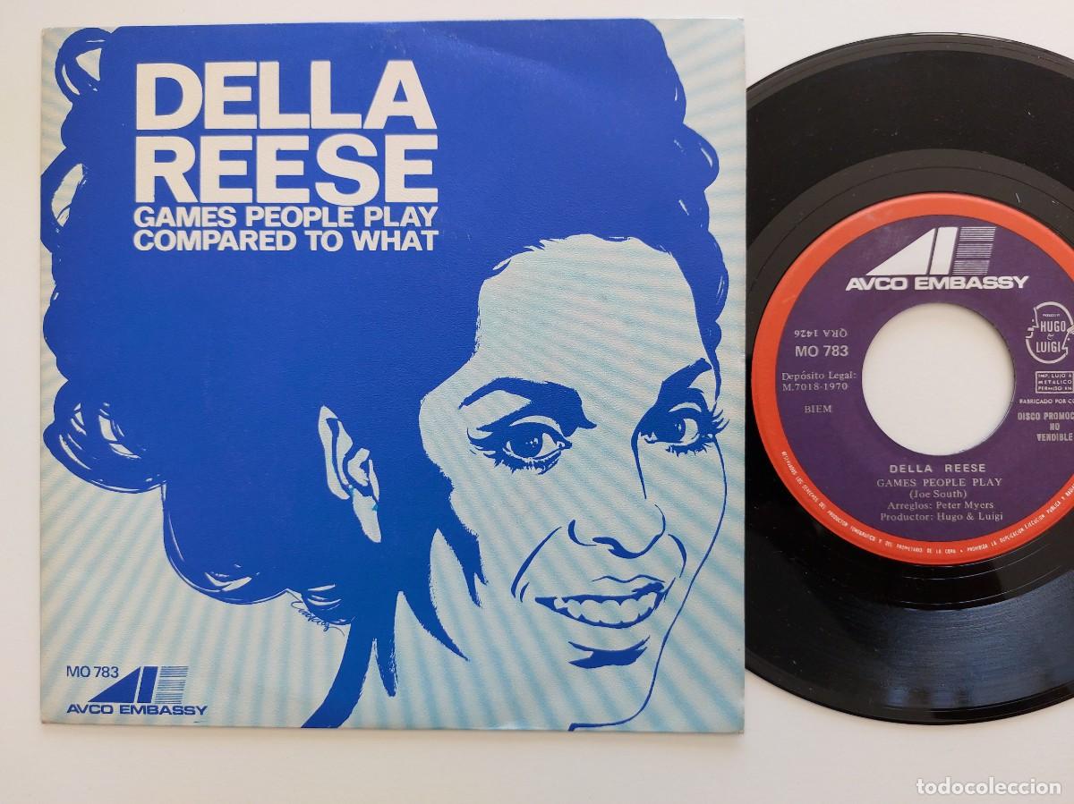 Discos de vinilo: DELLA REESE - 45 Spain - PROMO * MINT * GAMES PEOPLE PLAY / COMPARED TO WHAT
