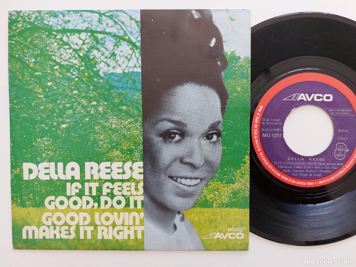 Discos de vinilo: DELLA REESE - 45 Spain - PROMO * MINT * IF IT FEELS GOOD, DO IT