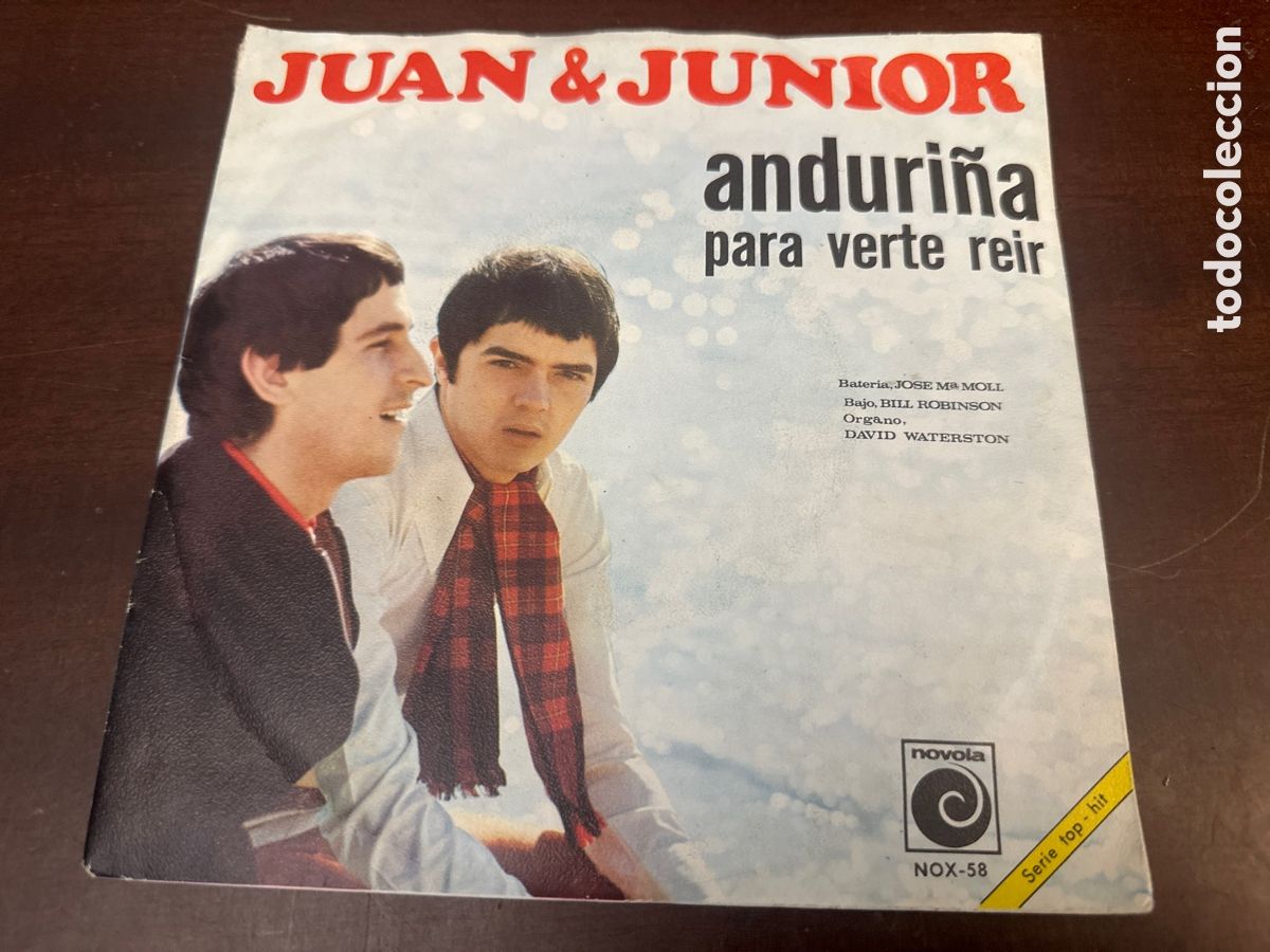 Discos de vinilo: SINGLE JUAN & JUNIOR. ANDURI&Ntilde;A, PARA VERTE REIR.