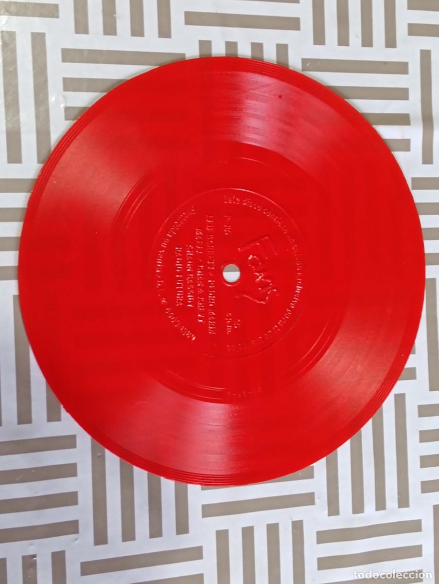 Discos de vinilo: Flexi Disc Rojo 7'' Promo Hispavox (1980) - Saludos de Radio Futura, Pedro Mar&iacute;n, Leif Garrett y otr