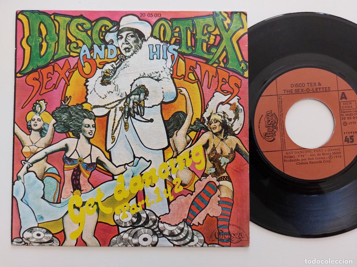 Discos de vinilo: DISCO TEX & THE SEX-O-LETTES - 45 Spain - MINT * GET DANCING