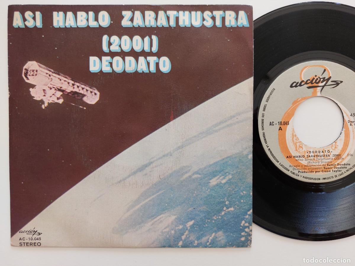 Discos de vinilo: DEODATO - 45 Spain - MINT * ASI HABLO ZARATRUSTRA ( 2001 ) / ESPIRITU DEL VERANO