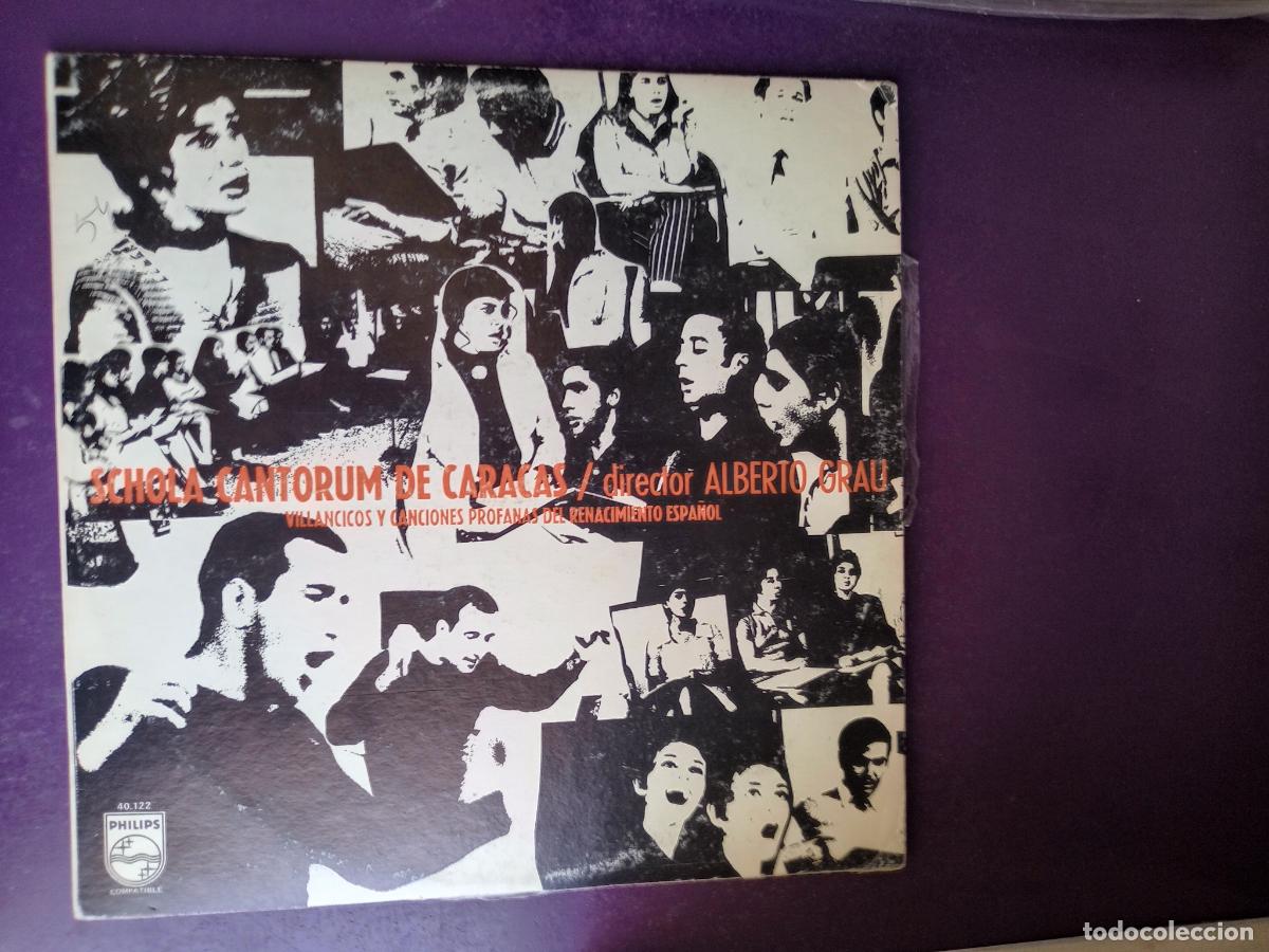 Discos de vinilo: Schola Cantorum De Caracas &ndash; Villancicos Y Canciones Profanas Del Renacimiento Espa&ntilde;ol - LP PHILIPS