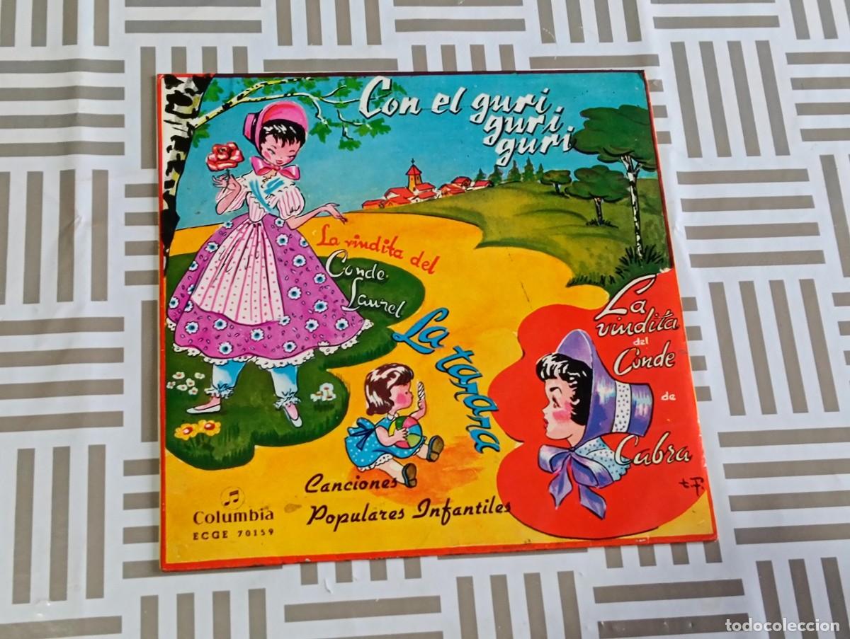 Vinyl records: Solo Funda / Portada EP 7'' Canciones Populares Infantiles - Columbia ECGE 70159 (1966) - Ideal Repo