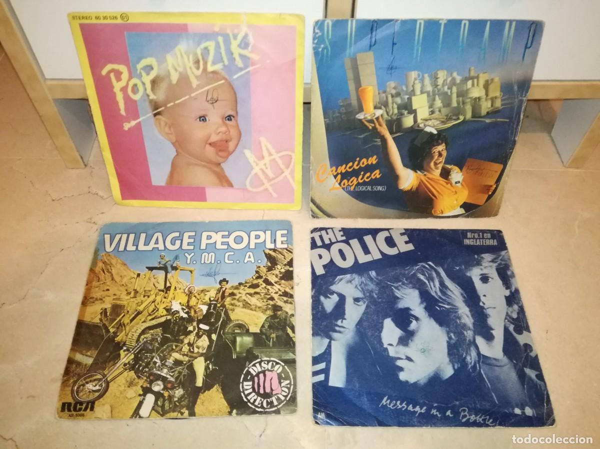 Discos de vinilo: LOTE DE 4 SINGLES ORIGINALES DE ROCK Y POP - Foto 1