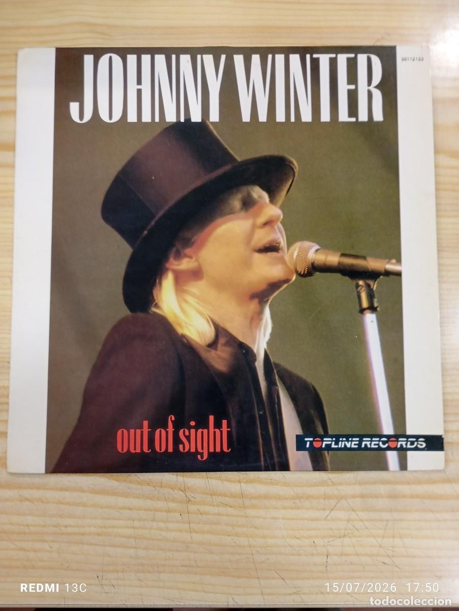 Discos de vinilo: Lp - Johnny Winter &lrm;&ndash; Out Of Sight - Edici&oacute;n Espa&ntilde;ola 1987