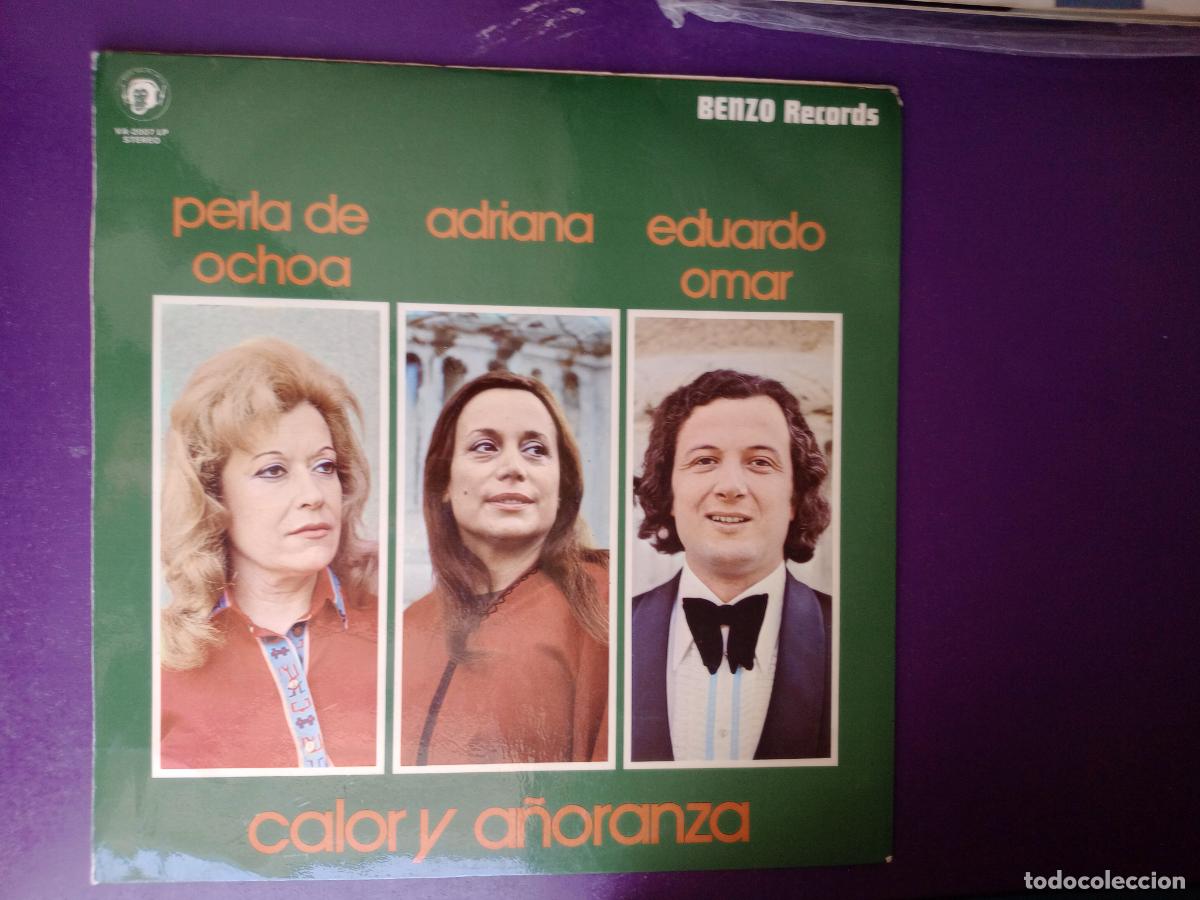 Discos de vinilo: PERLA DE OCHOA / ADRIANA / EDUARDO OMAR - LP BENZO 1974 - ARGENTINA MELODICA FOLK, TANGO, ZAMBA