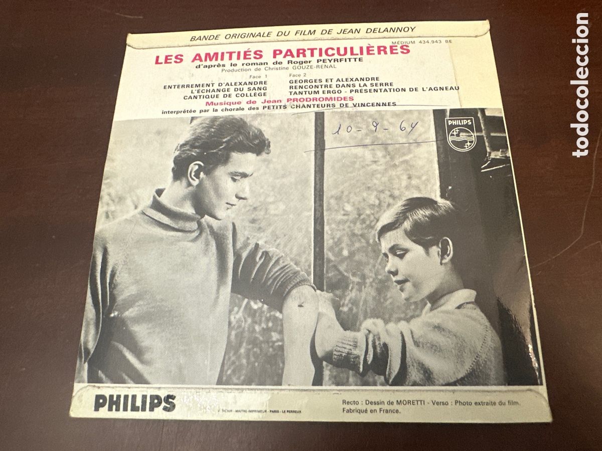 Discos de vinilo: JEAN PRODROMIDES. Les amities particulieres. - Foto 2