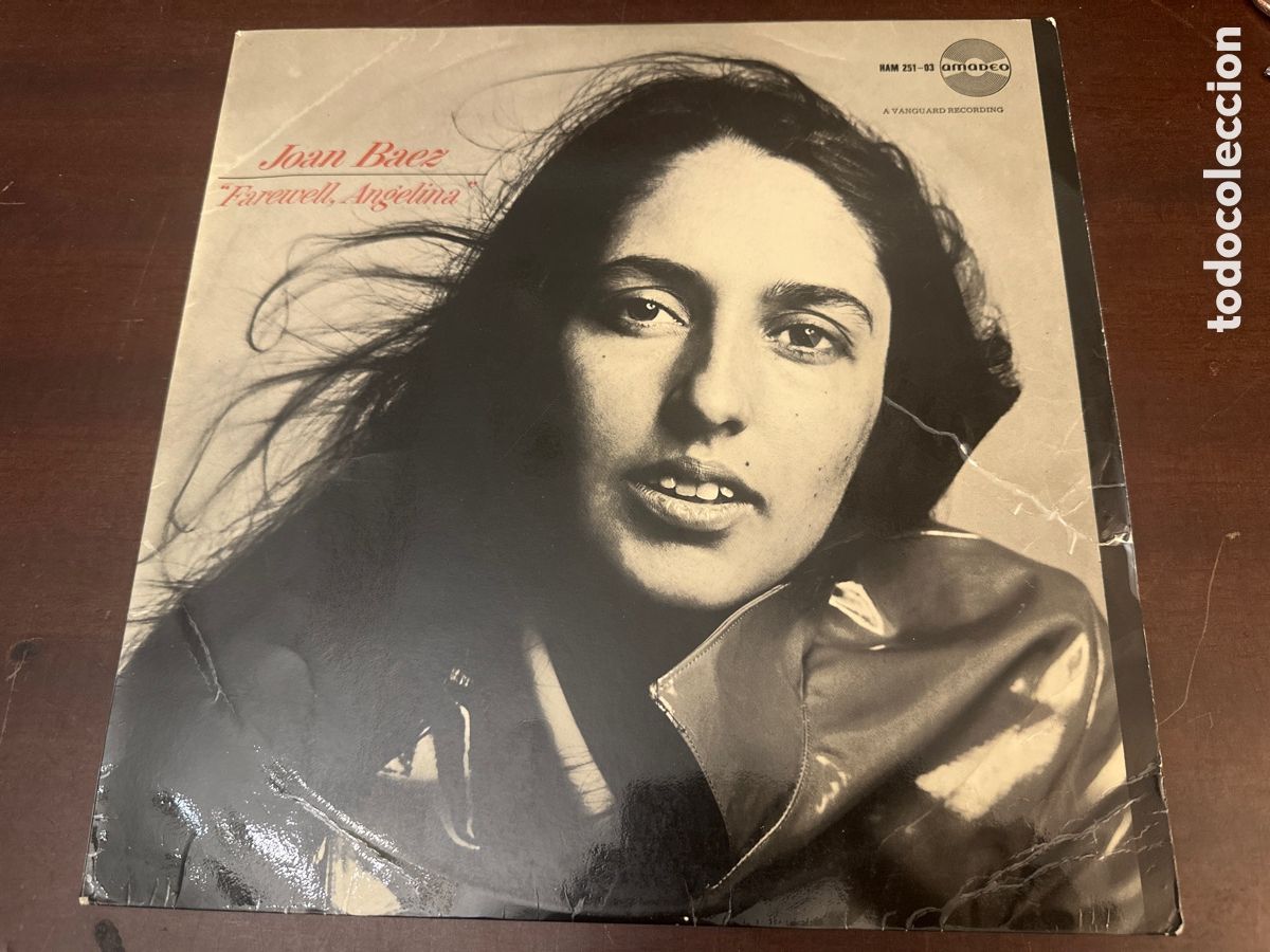 Discos de vinilo: Joan Baez - Farewell, Angelina (LP, Album, Mono) 1965 SPAIN