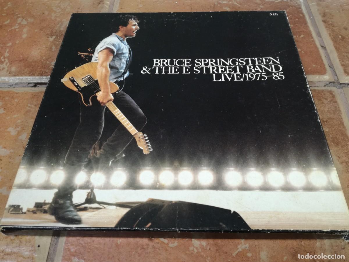 Discos de vinilo: CAJA CON 5 LPS + LIBRETO DE BRUCE SPRINGSTEEN & THE E STREET BAND-LIVE 1975-85-ORIGINAL ESPA&Ntilde;OL 1986