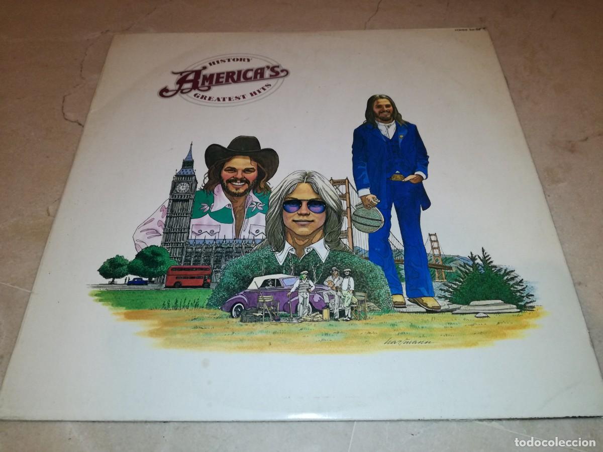 Discos de vinilo: AMERICA&acute;S-GREATEST HITS-HISTORY-CONTIENE ENCARTE-ORIGINAL ESPA&Ntilde;OL 1975