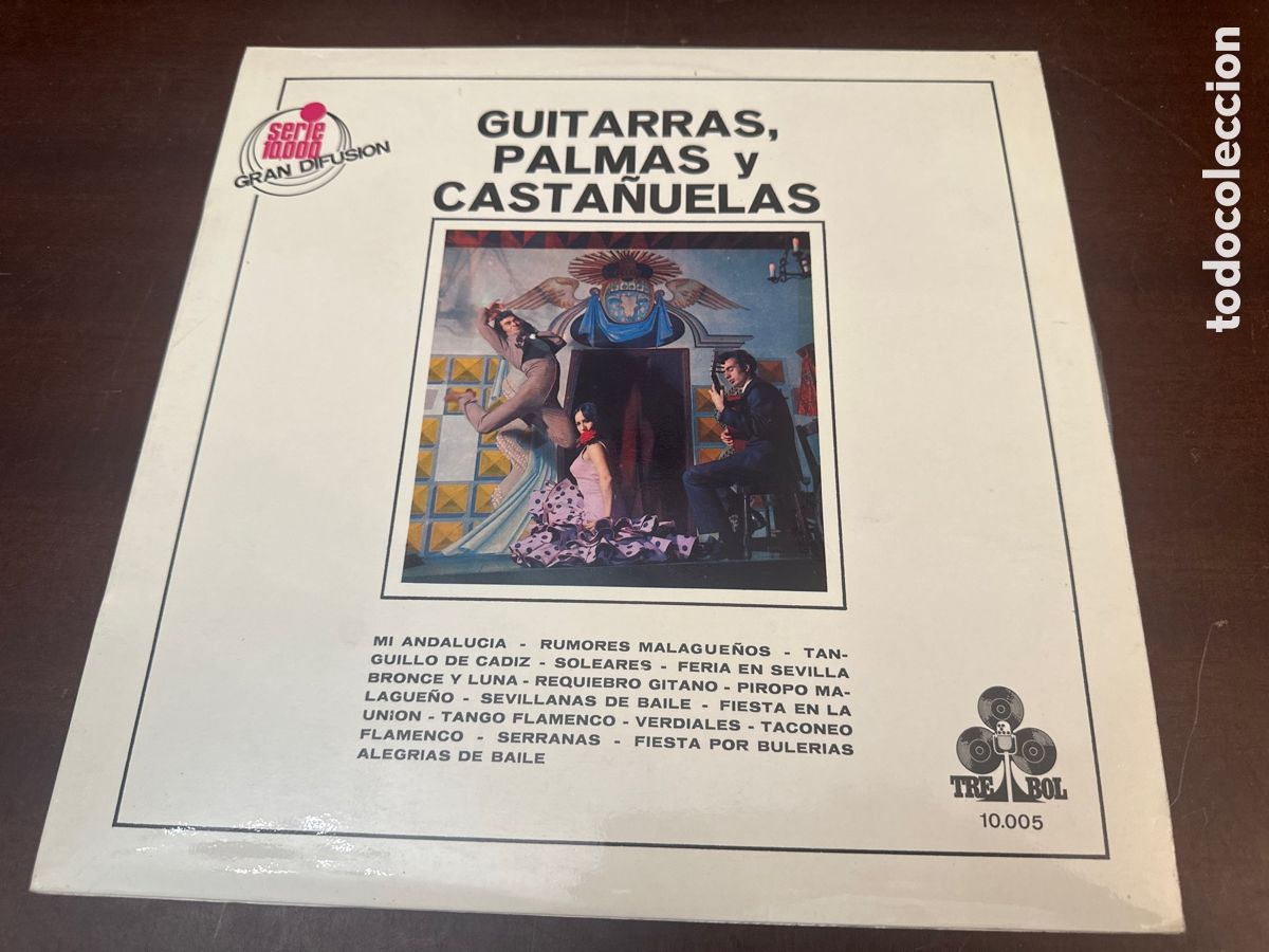 Discos de vinilo: GUITARRAS, PALMAS Y CASTA&Ntilde;UELAS- MI ANDALUCIA/ RUMORES MALAGUE&Ntilde;OS/ TANGUILLO DE CADIZ....