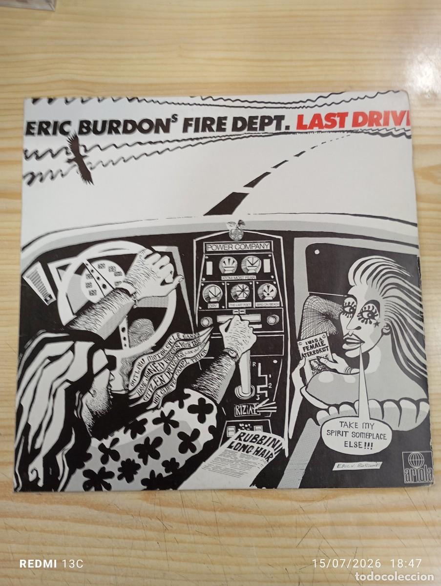 Discos de vinilo: Lp - Eric Burdon's Fire Dept. &lrm;&ndash; Last Drive - Edicion Espa&ntilde;ola 1980