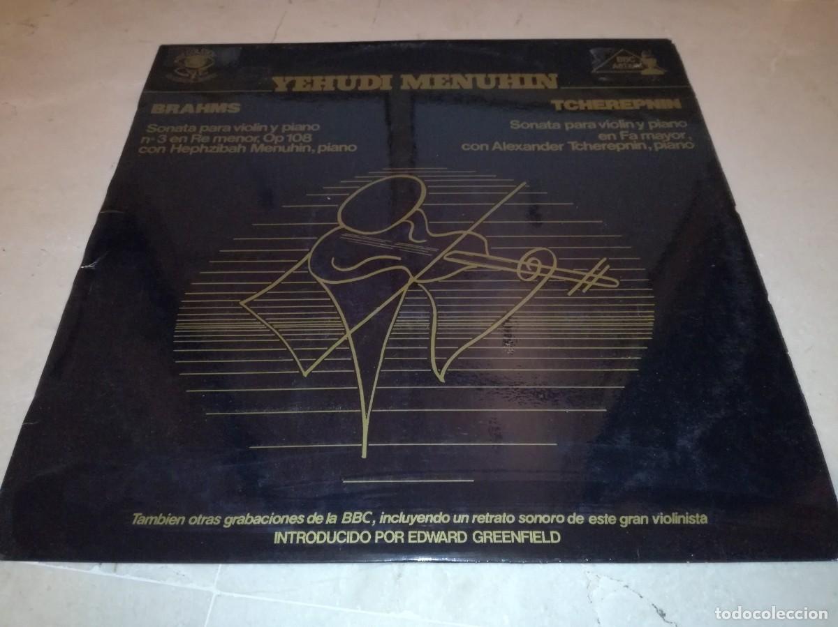 Discos de vinilo: YEHUDI MENUHIN. BRAHMS. TCHEREPNIN - EDICI&Oacute;N ESPA&Ntilde;OLA