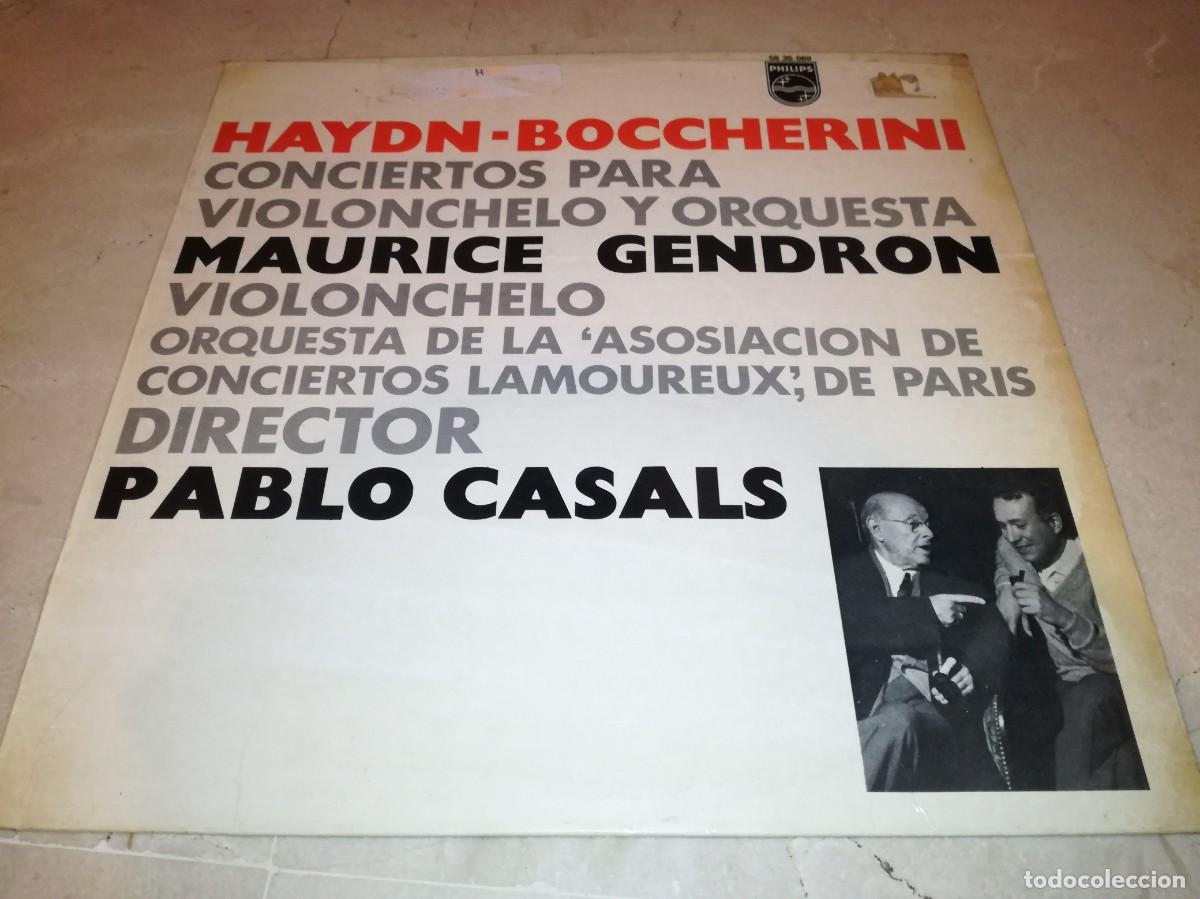 Discos de vinilo: PABLO CASALS / MAURICE GENDRON - HAYDN BOCCHERINI CONCIERTOS PARA VIOLONCHELO Y ORQUESTA