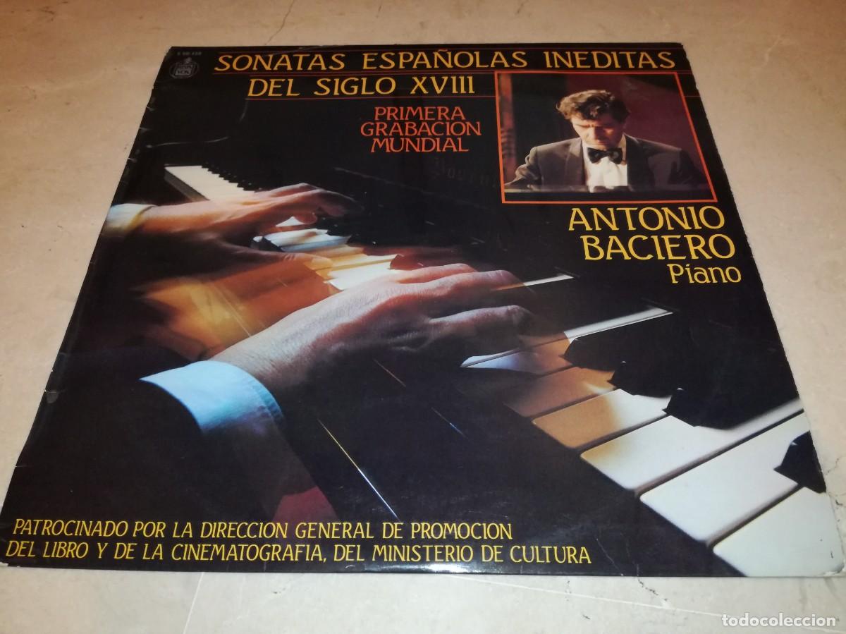 Discos de vinilo: SONATAS ESPA&Ntilde;OLAS INEDITAS DEL SIGLO XVIII-ANTONIO BACIERO-EN BUEN ESTADO