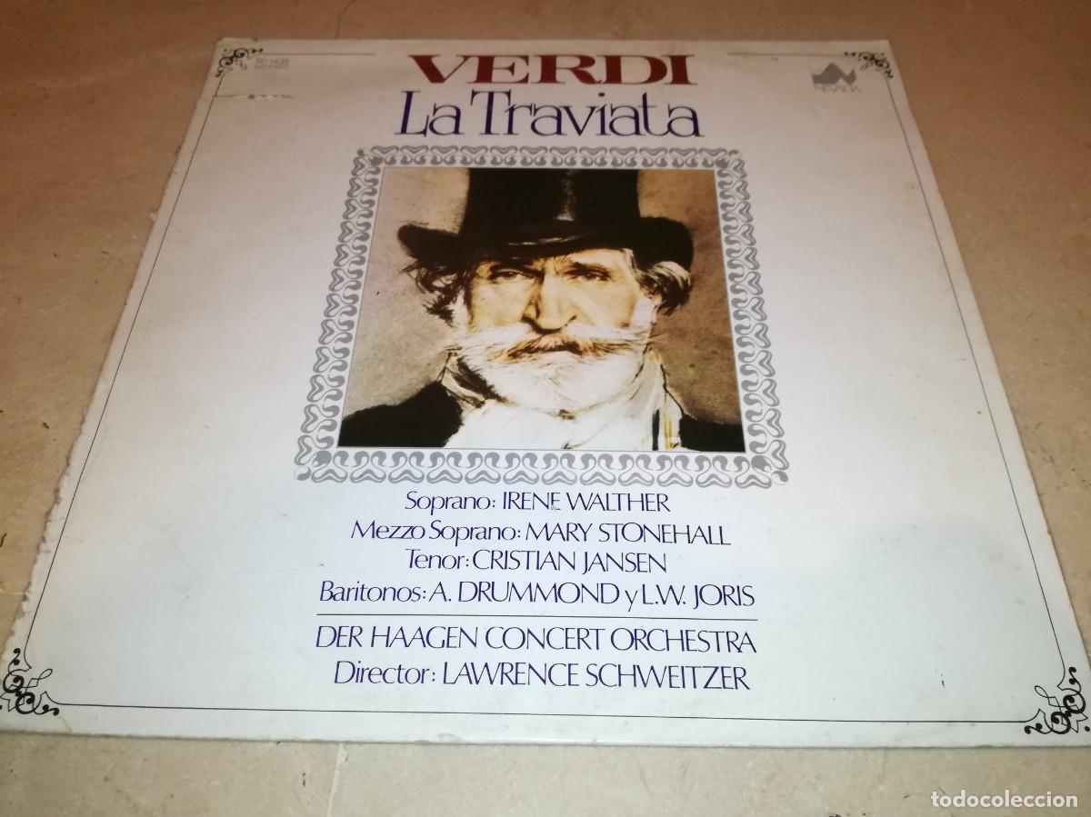 Discos de vinilo: VERDI-LA TRAVIATA-EDICI&Oacute;N ESPA&Ntilde;OLA-VINILO EN MUY BUEN ESTADO