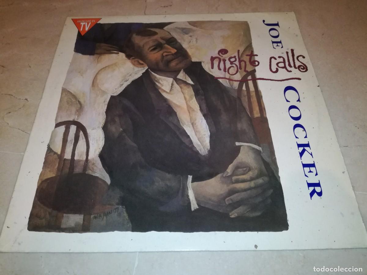 Discos de vinilo: JOE COCKER-NIGHT CALLS-ORIGINAL ESPA&Ntilde;OL 1991