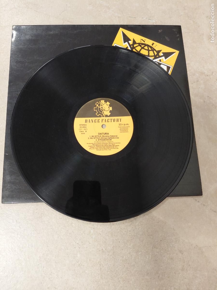 Discos de vinilo: LP DISCO VINILO DATURA NU STYLE MAXI SINGLE 1992 - Foto 2