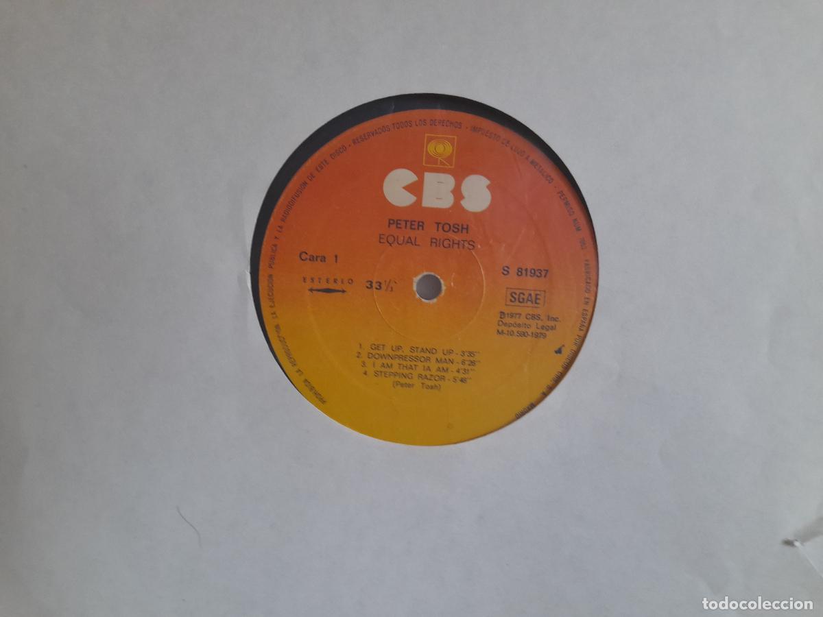 Discos de vinilo: PETER TOSH Equal Rights Lp sin portada .Ver titulos y dem&aacute;s informaci&oacute;n en fotos.Pedido m&iacute;nimo 9,00