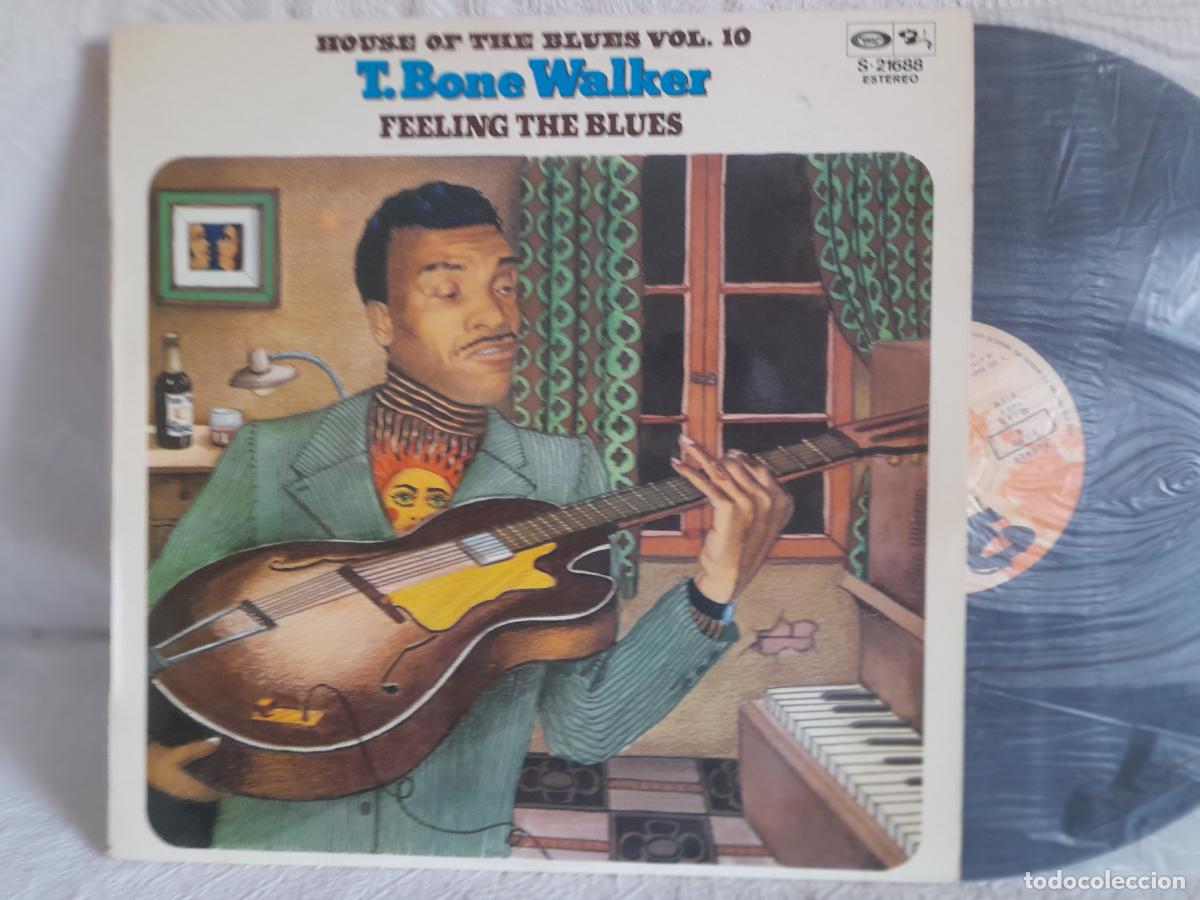 Discos de vinilo: T. BONE WALKER Feeling The Blues Lp NUEVO Spain 1975 .Ver titulos y dem&aacute;s informaci&oacute;n en fotos.Pedid