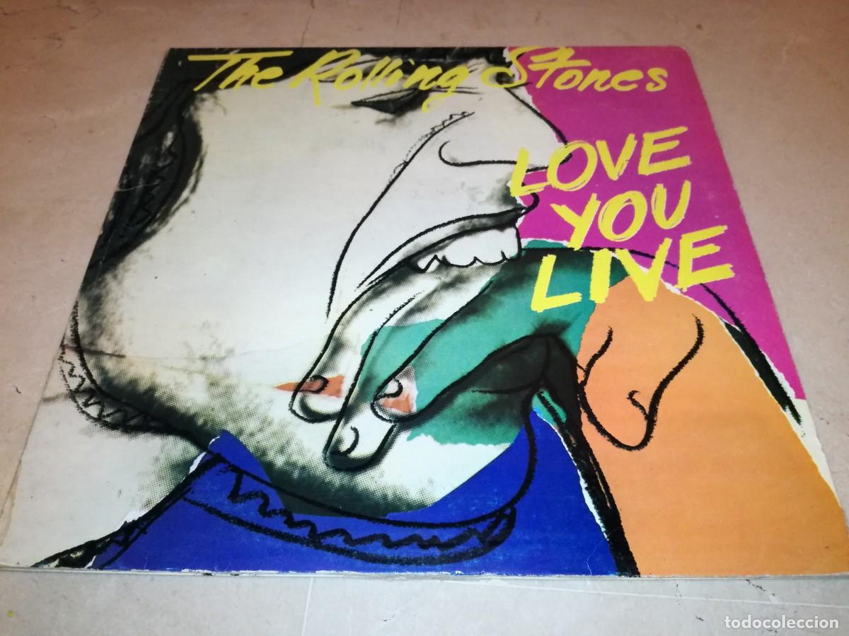 Discos de vinilo: THE ROLLING STONES-LOVE YOU LIVE-DOBLE LP-EDICION ESPA&Ntilde;OLA-VINILOS EN MUY BUEN ESTADO