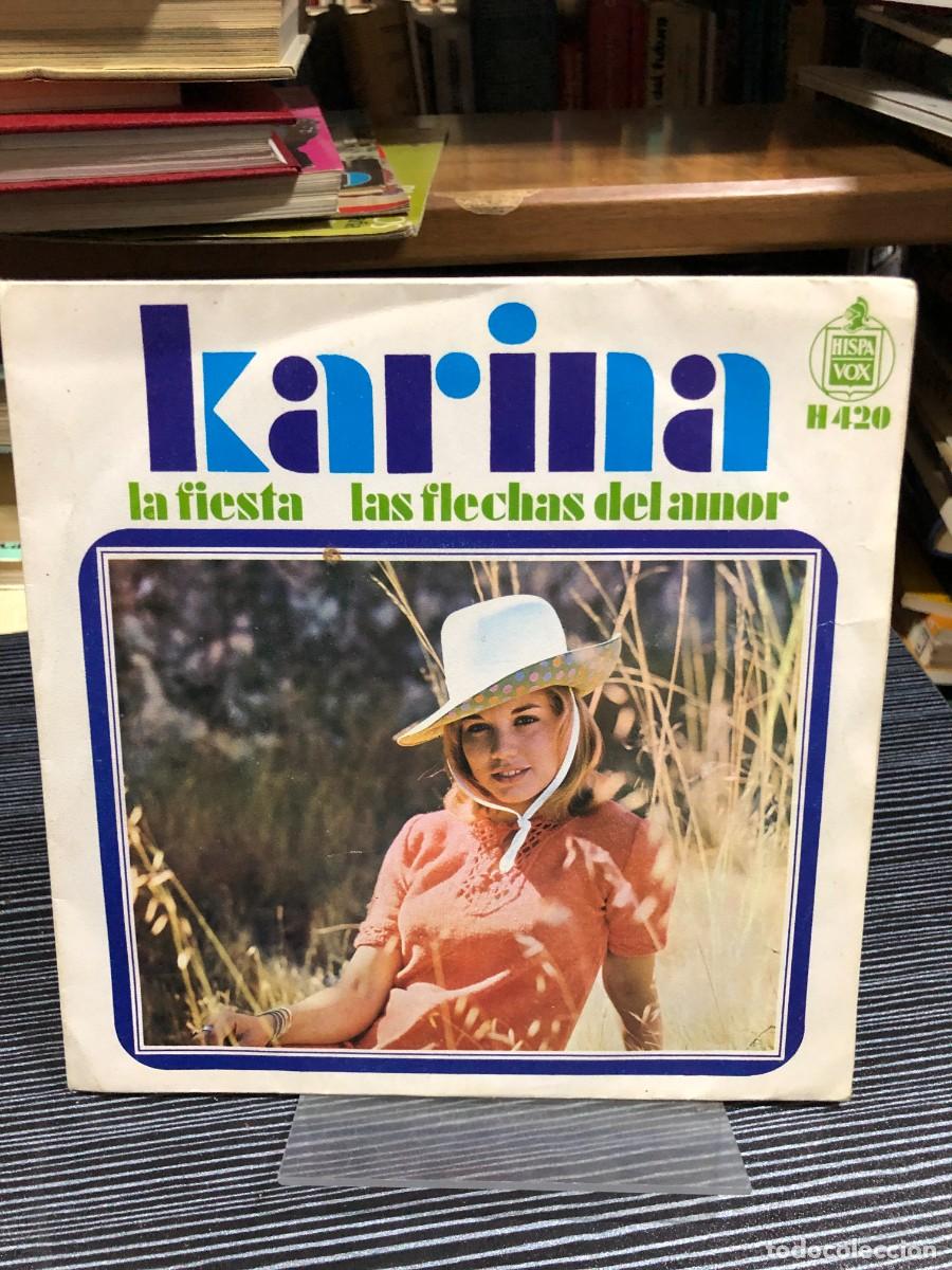 Discos de vinilo: Karina La fiesta / Las flechas del amor - Foto 1