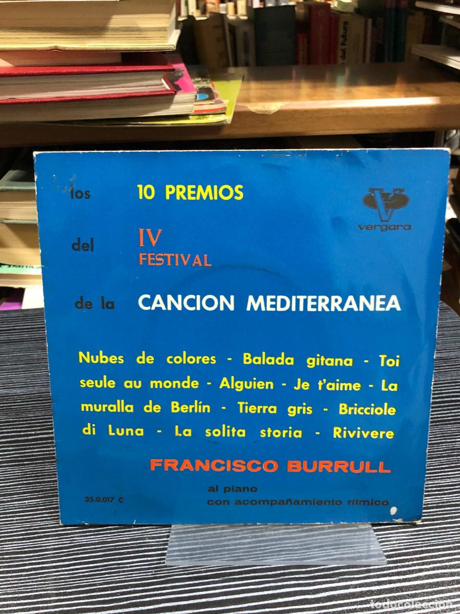 Discos de vinilo: 10 Premios del IV Festival de la Canci&oacute;n Mediterr&aacute;nea Francisco Burrull al piano