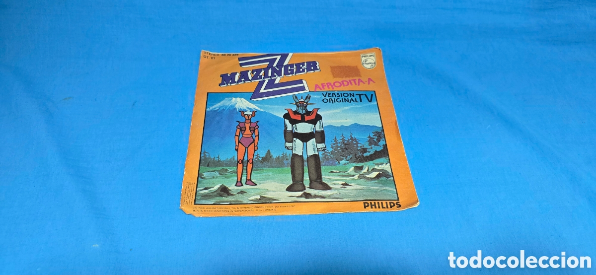 Discos de vinilo: DISCO DE VINILO BANDA SONORA DE MAZINGER Z CON AFRODITA-A EN PORTADA .