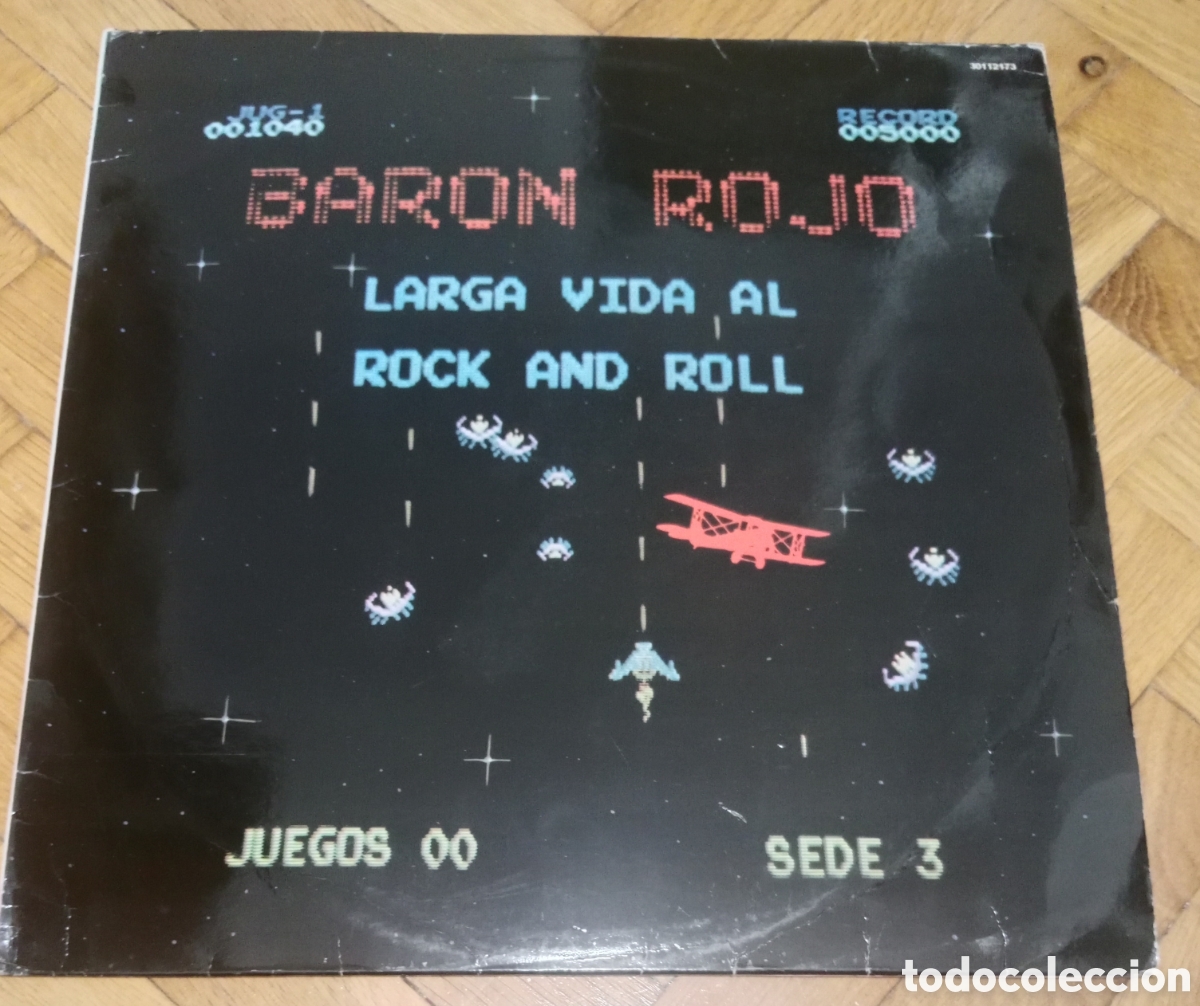 Discos de vinilo: Bar&oacute;n Rojo - Larga vida al rock n roll LP 1987