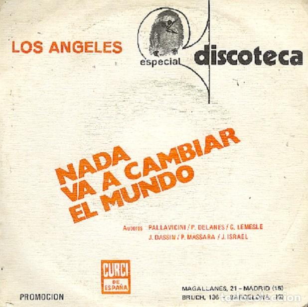 Discos de vinilo: Los &Aacute;ngeles; Din don; Nada va a cambiar el mundo &ndash; HISPAVOX 1364 (PORTADA PROMO) &ndash; 1976