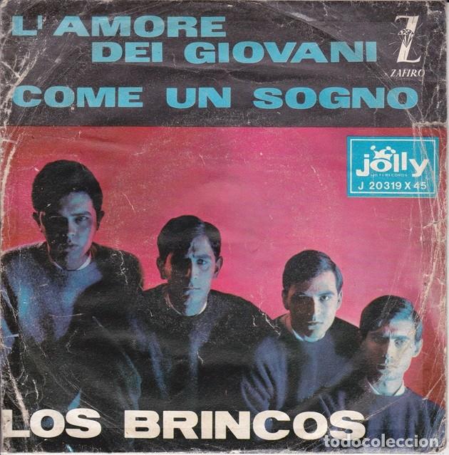 Discos de vinilo: Los Brincos &ndash; L&rsquo;amore dei giovani; Come un sogno &ndash; JOLLY 20319 (Ed. Italiana) &ndash; 1964