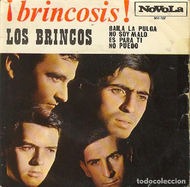 Discos de vinilo: Los Brincos &ndash; Baila La Pulga; Es para ti; No puedo; No soy mal &ndash; NOVOLA 107 &ndash; 1965